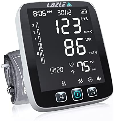 All New 2022Blood Pressure Monitor - Automatic Upper Arm Machine & Accurate Adjustable Digital BP Cuff Kit - Largest Backlit Display - 200 Sets Memory, Includes Batteries, Carrying Case