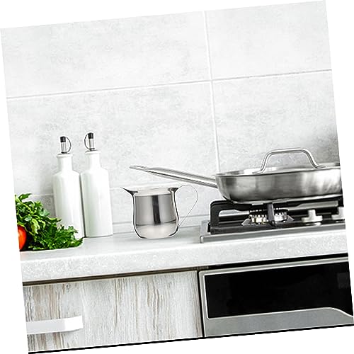 Artibetter 6 Peças De Copo De Leite Em Aço Inoxidável Copo Para Espuma De Leite Jarro De Leite Tiros