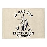 maison du monde set de table feuille Matière : Polyester épais (320 g/m²), offrant un aspect lin raffiné et une grande résistance