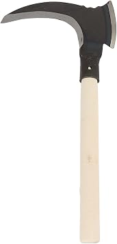 Grass Sickle, Manganese Steel Portable Held Sickle Tool Grass Lawn Gardening Farming Weed Remover Scythe Blade Cutter Grafting Knife for Outdoor Gardening, Clearing Vines