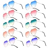 Bequem für Sie zu tragen: Herz Sonnenbrille sind leicht und bequem für Sie zu tragen, werden sie nicht belasten Ihre Nase; Sie sind für den täglichen Gebrauch geeignet und kann auch auf Urlaub, Geburtstage, Weihnachtsfeiern, Karneval Parteien angewendet werden, können Sie sie als Geschenke an Ihre Familie und Freunde geben