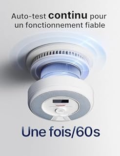 X-Sense Détecteur de Fumée et de Monoxyde de Carbone Autonome de 10 Ans, Détecteur de Fumée et de CO avec Bouton de Test, Vérification Automatique, Selon EN14604 et EN50291, SC07