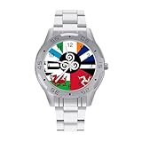 Orologio da uomo con bandiera delle nazioni celtiche, orologio da polso in acciaio inox, orologi personalizzati per le donne