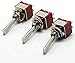 3 toggle switches for amplifier DAC long flat handles