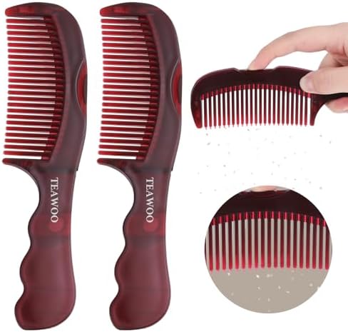 2PCS Anti Dandruff Comb, Scalp Detox Comb for Scalp Build Up