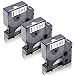 Produktbild Xemax kompatibel Schriftbänder Ersatz für Dymo 43613 40913 45013 Etikettenband für Dymo LabelManager 120P 160 280 500TS PC II PnP, LabelPoint 200 400 450 Duo, 6mm/9mm/12mm X 7m, Schwarz auf Weiß, 3er