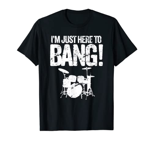 Banda de la escuela de marcha Funny Drummer Camiseta