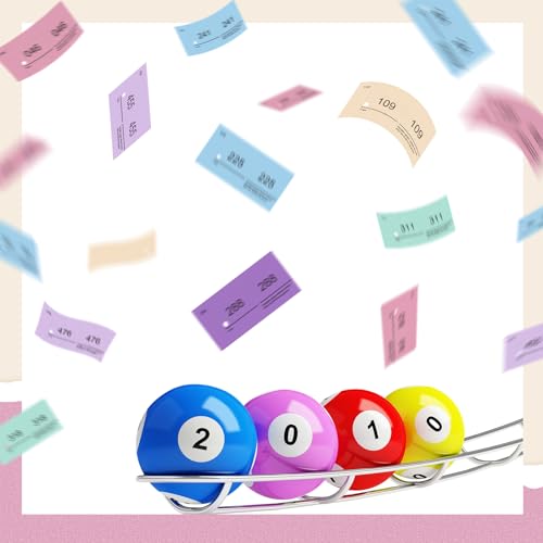 Nezyo Nummernblöcke Doppelnummern Blöck 1-500 Nummern Zahlen 5 Farben 5X10cm Nummernblöcke Für Garderobenmarken Nummerierte Abrisse Events Partys Messen Lotterien und Leckereien(Einfacher Farbe,5)