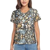 Options de style polyvalentes : disponibles dans une large gamme d'imprimés graphiques et de couleurs unies, ces t-shirts imprimés galets sont parfaits pour créer divers looks, du décontracté au chic