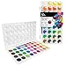 Produktbild Mont Marte Wasserfarben Set  36 brilliante Farben  Hohe Pigmentierung  Inklusive Pinsel  Kompaktes Set  Ideal für Aquarellmalerei