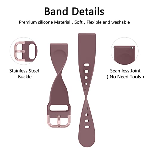 Tobfit 20mm Watch Bands Quick Release Watch Straps with Color Matched Metal Buckle, Soft Silicone Breathable Replacement Sport Watch Wristbands for Women Men by Tobfit - Image 5