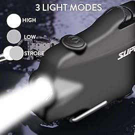 SUPRUS Waterproof 3 Modes of Flashlight Windproof Lighter Dual Arc Electric Rechargeable Dual Arc Plasma Lighters with Survival Emergency Whistle and Lanyard