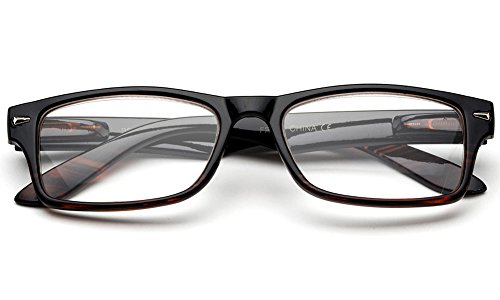 Newbee Fashion- Stylish Modern Look Rectangle Frame for All Age Full Thick Frame Temple Design Fashion Reading Glasses2