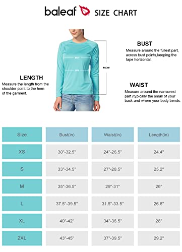 Baleaf Women's Long Sleeve Fishing Shirts Upf 50+ Sun Protection Spf Quick Dry Lightweight T-Shirt Outdoor Hiking Runing Light Green Size L #TOP5