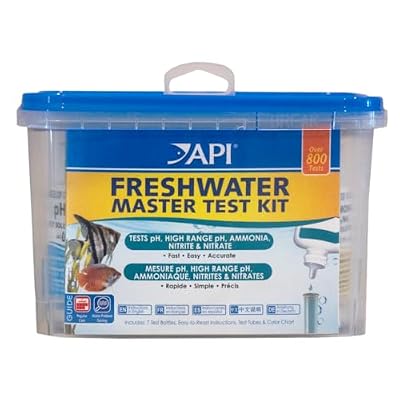 API Freshwater Master Test Kit 800-Test Freshwater Aquarium Water Kit, White, Single, Multi-Colored