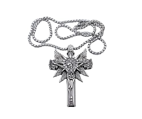 Guyker Kreuz Trommel Stimmschlüssel Halskette