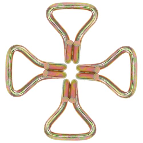 NUOBESTY 4pcs Motorcycle Ratchet Straps Hooks Replacement Fixing Ratchet Hook Cargo Fixing Thick Metal Wall for Hanging