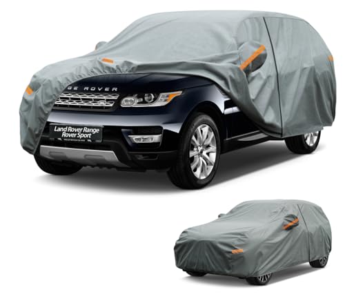 Image of Kayme Heavy Duty Car Cover Custom Fit Land Rover Range Rover Sport(2002-2026), Waterproof All Weather for Automobiles, Full Exterior Covers Sun Rain UV Protection.