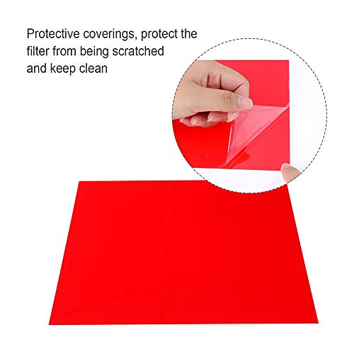 Cucudy Conjunto de filtros de folhas de gel de correção de cor de iluminação transparente 9pcs para