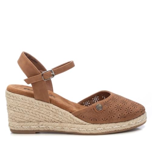 REFRESH - Alpargatas Mujer Camel - Calzado Cómodo y Versátil - Moda casual - Modelo 17263911 (Talla 38)