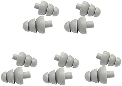Etymotic ER38-18A 3-Flanged Large Grey Eartips for Long Stem - 5 Pairs
