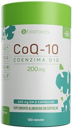 Coenzima Q10 200 mg 120 Cápsulas - Bioroots - Antioxidante e Ener...