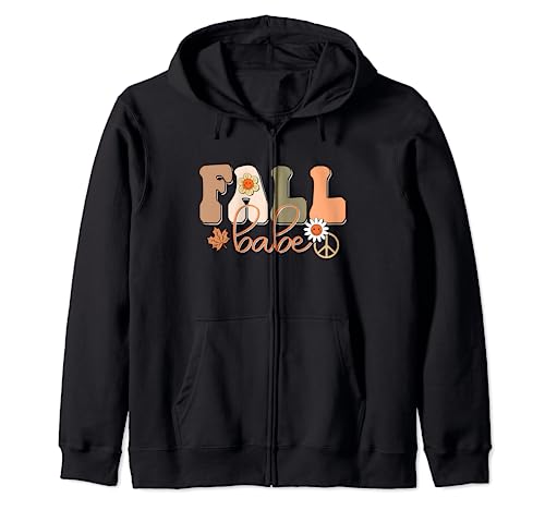 Fall Babe Retro Autumn Season 60 Love Fall Harvest Pumpkin Sudadera con Capucha