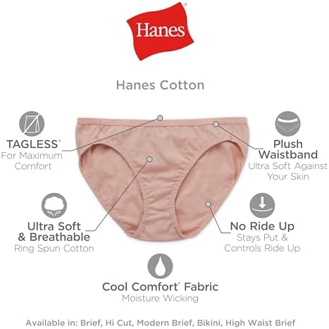 Hanes womens Cotton briefs underwear, 10 Pack - Brief Assorted 1, 7 US - 4