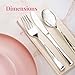 Prestee 300 Piece Heavy Duty Plastic Silverware Set - 100 of Each Silver Plasticware Forks, Spoons, Knives - Flatware Cutlery for Weddings - Durable Disposable Plastic Utensils for Catering, Buffets