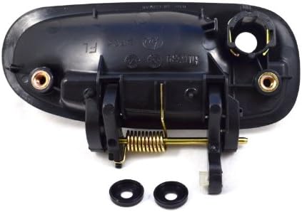 PT Auto Warehouse HO-3239S-FL - Outside Exterior Outer Door Handle, Smooth Black - Driver Side Front