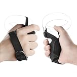 GEEKRIA Controller Cover Compatible with Meta Quest VR, Rift S, Washable Protective Sleeve VR Gaming Headset Controllers Replacement, Touch Controller Protector (Black, 1Pair)