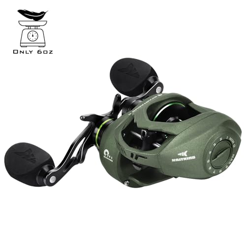 Image of KastKing Spartacus II Baitcasting Fishing Reel, 6oz Ultralight Baitcaster Reel, Super Smooth with 17.6 LB Carbon Fiber Drag, 7.2:1 Gear Ratio, 39mm Palm Perfect Lower Profile Design