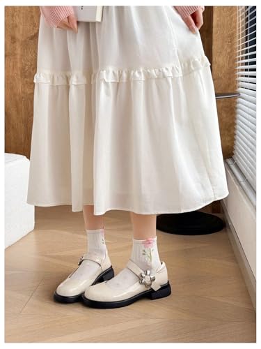 Image of Verdusa Women's 5 Pairs Bow Lace Ruffle Ankle Socks
