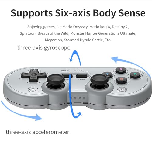 SN30 Pro Wireless Bluetooth Controller, Aggiornamento Del Joystick Ad Effetto Hall, Cavo USB-C Gamepad Compatibile con Switch, Windows, Mac OS, Android, Steam Deck - Controller - Immagine 2