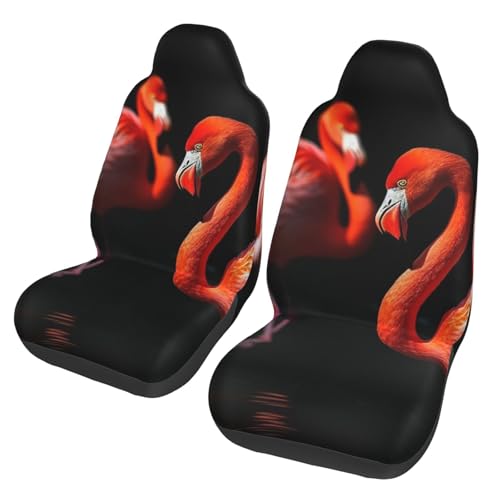 Housse de siège auto contre l'usure lot de 2 universelles flamants roses