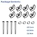MEMOEO Camber Bolt Kit Compatible With Chevy GMC Cadillac 1999-2023 Silverado Sierra 1500 2500 3500 Escalade Colorado Avalanche Tahoe Yukon,Front Upper arm alignment cams,4PCS Cam Bolt ±1.5 Degree