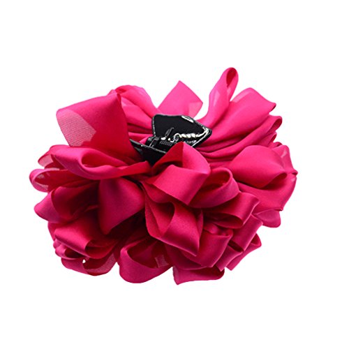 Pidoudou KKY001 4 Pcs Large Silk Flower Bow Hair Claw Jaw Clips thumb #6