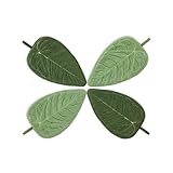 Hand Bath Towel Set Leaf-Shaped - Absorbent Hanging Washcloths Face Towels for Kitchen or Bathroom, Perfect for Drying Hands and Adding a Natural Touch to Your Home Décoration