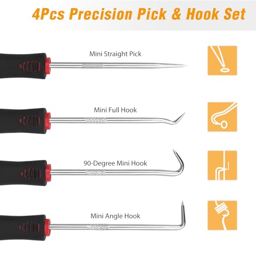 image for GOOACC 46Pcs Plastic Poly Rivet Gun Set Pop Rivet Assortment Set 40Pcs