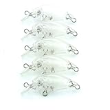 20 pcs/lot 3.3g 4.7cm Unpainted Lures Mini Iscas Artificiais ABS Plastic Hard Lures Topwater Fishing Tackle Blank Crank