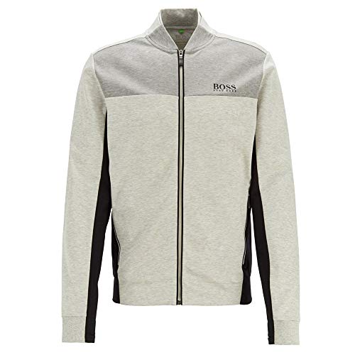 Hugo Boss SL-Tech Zip Front Water Repellant Light Grey Track Jacket Sz: L