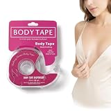 KEPYATI Nastro Tape Biadesivo Invisibile | Fashion Trasparente Tape, Intima Medica Biadesivo per Moda e Corpo, Abiti e Vestiti, Nastri Push-up Corpo, Nastro Seno (1 Rotolo * 3000MM)