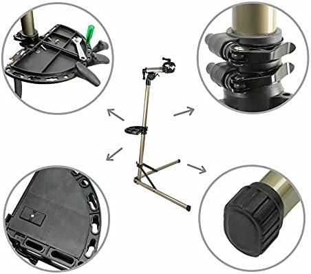 BIKE HAND Bicycle Repair Stand Maximum Load 50 kg / 60 Pound, Bicycle Repair Stand with Magnetic and 360° Rotating Head