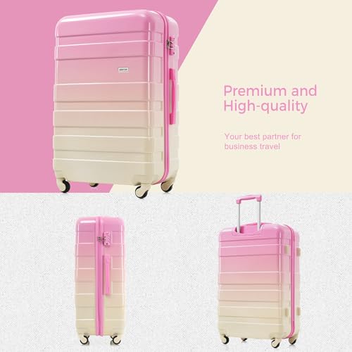 Image of 3 Piece ABS Hardshell Suitcase Sets - Lightweight, Tough & Scratch-Resistant