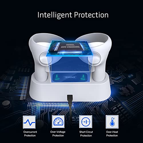 Estação de carregamento para controles Oculus Quest 2, estação de carregamento de acessórios VR para