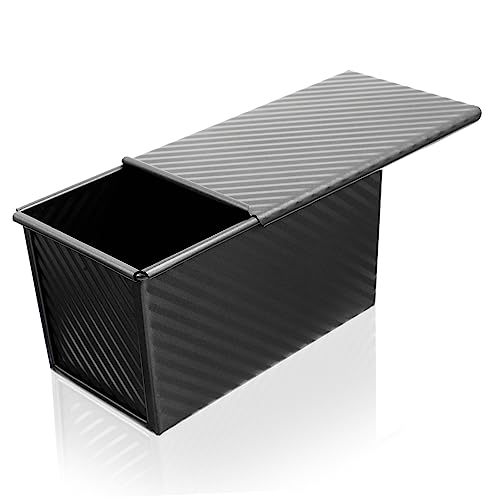 Moldes para pan que no se pegan con tapa de acero al carbono y molde rectangular 2