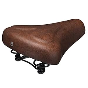 Selle Comfort zadel City, gel hart, bruin, inclusief strop