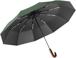 長傘 日傘 ゴルフ傘 夏用日傘 大型傘 全自動折りたたみ傘 ワンボタン自動開閉傘 30本骨 無垢材 高級 防風防雨 全自動折りたたみ傘 特大サイズ 夏日焼け対策 おしゃれ日傘 男女兼用 紫外線対策傘 (ブラック)