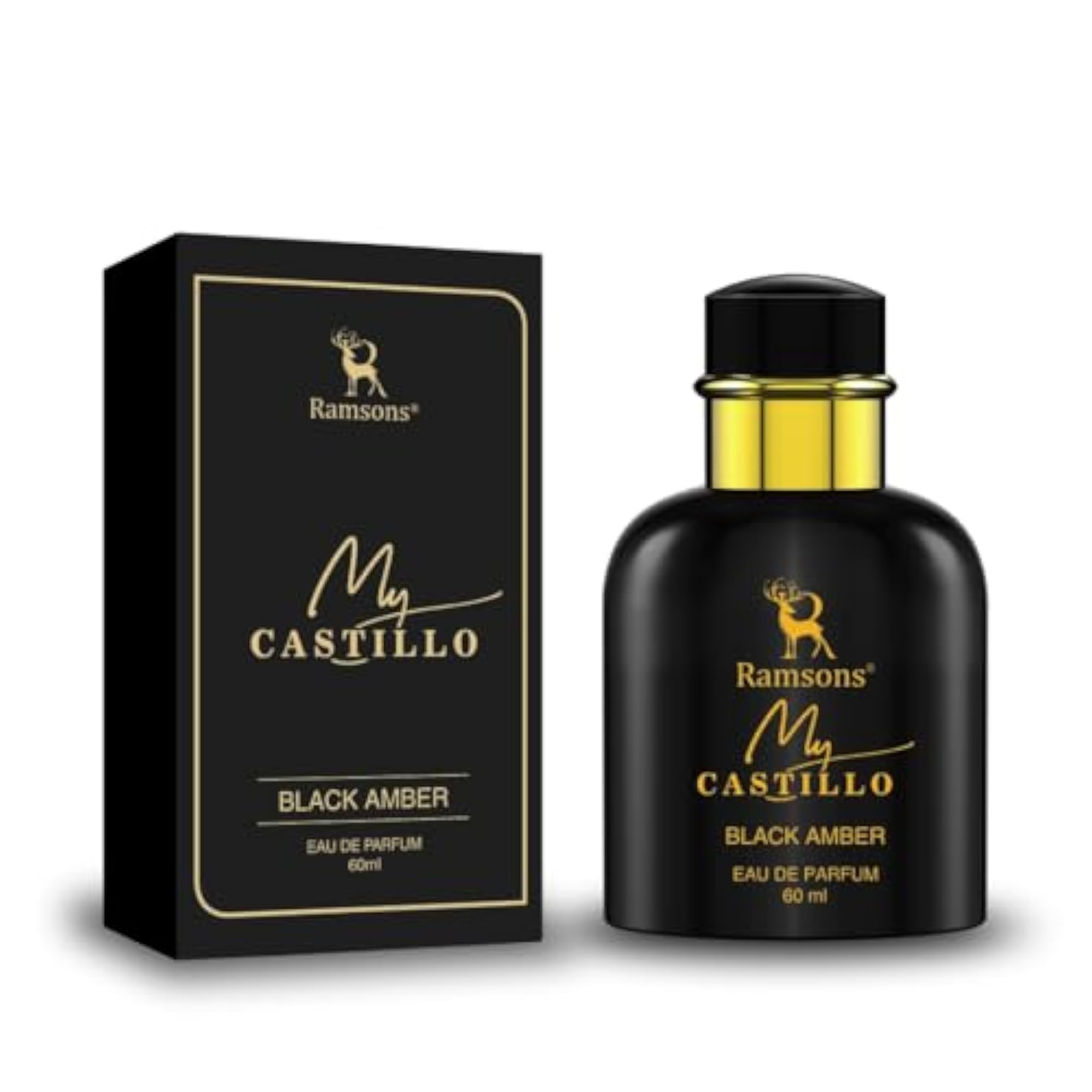 Mycastillo Black Amber Perfume, Unisex Long Lasting