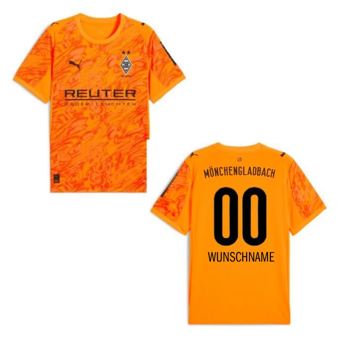 PUMA Original Torwart BMG Trikot - Offizielles Kinder Torwarttrikot Borussia Mönchengladbach 25/26 - Personalisiert oder mit Spieler - Fussball Geschenke Jungen